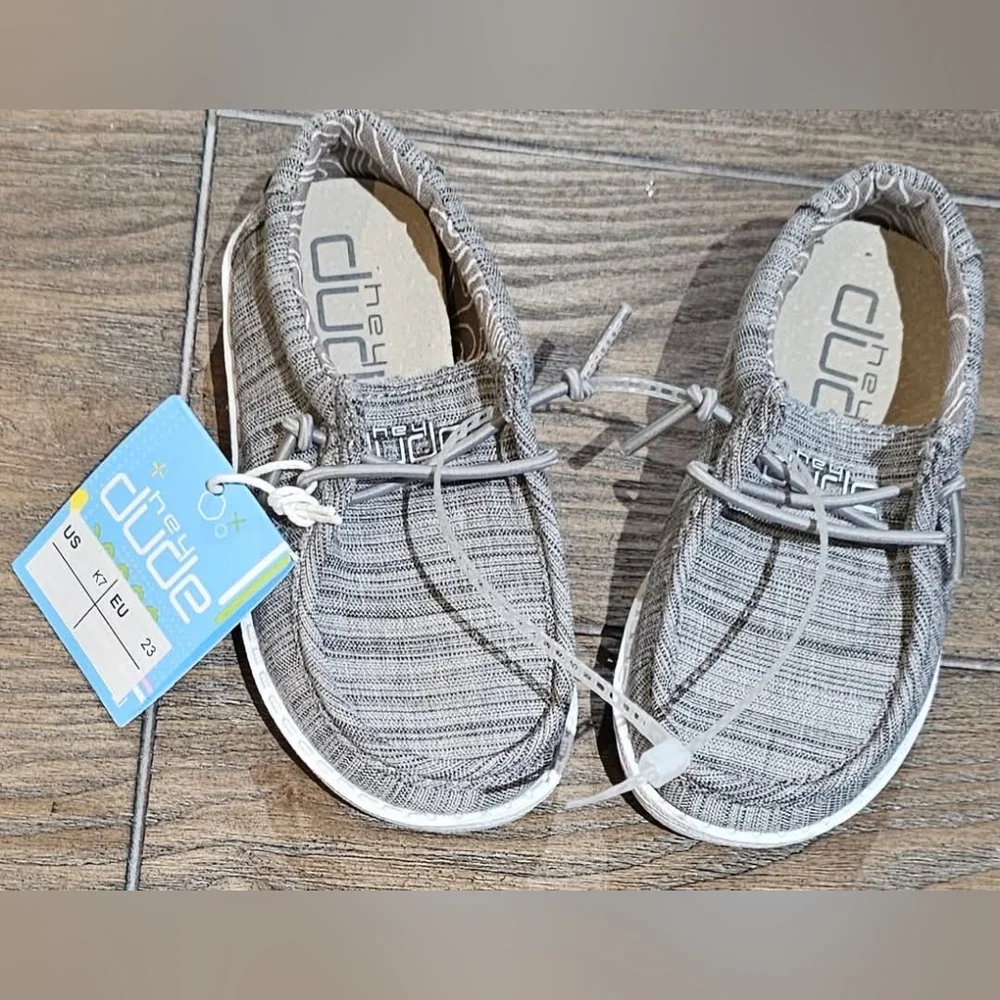 New Hey Dude kids Gray Casual Shoes